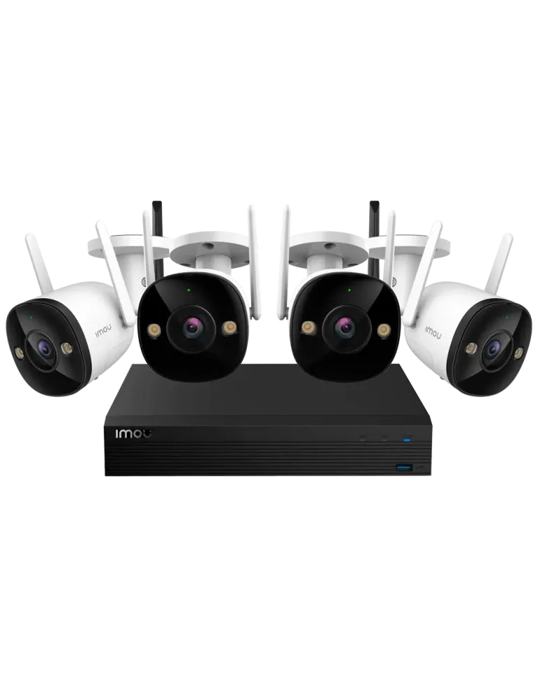 IMOU Wireless Kit 4 Cámaras Bullet 2 2MP - NVR 4CH / WiFi 2.4 GHz - 2.