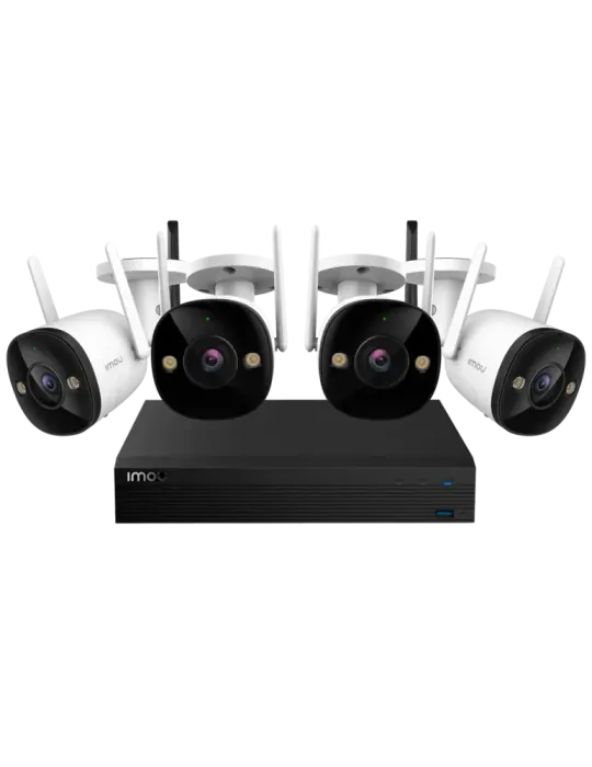 IMOU Wireless Kit 4 Cámaras Bullet 2 2MP - NVR 4CH / WiFi 2.4 GHz - 2.