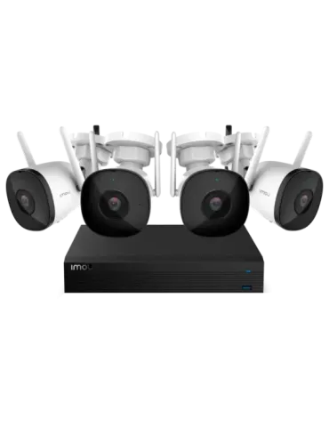 IMOU Wireless Kit 4 Cámaras Bullet 2C 2MP - NVR 4CH / WiFi 2.4 GHz - 2