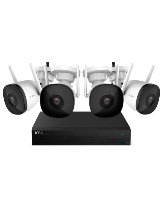 IMOU Wireless Kit 4 Cámaras Bullet 2C 2MP - NVR 4CH / WiFi 2.4 GHz - 2