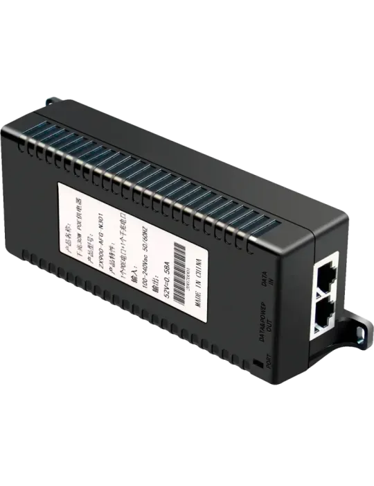 MARCA BLANCA Inyector PoE - Entrada/Salida RJ45 10/100/1000 Mbps - Pot