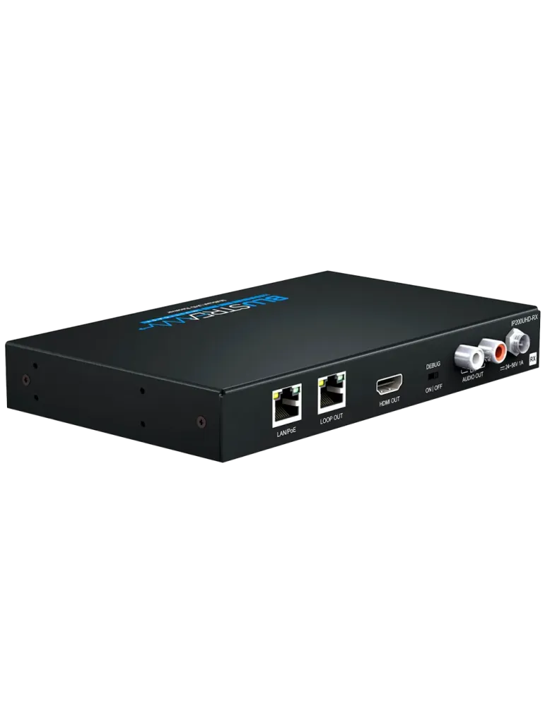 NACIONAL Receptor de video sobre IP - Resolución UHD - 1 entrada LAN (
