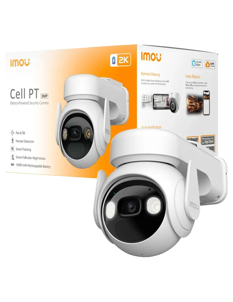 IMOU Cámara a batería Cell PT 4G 3MP - 4G / 15000mAh - 3.6 mm / Autotr