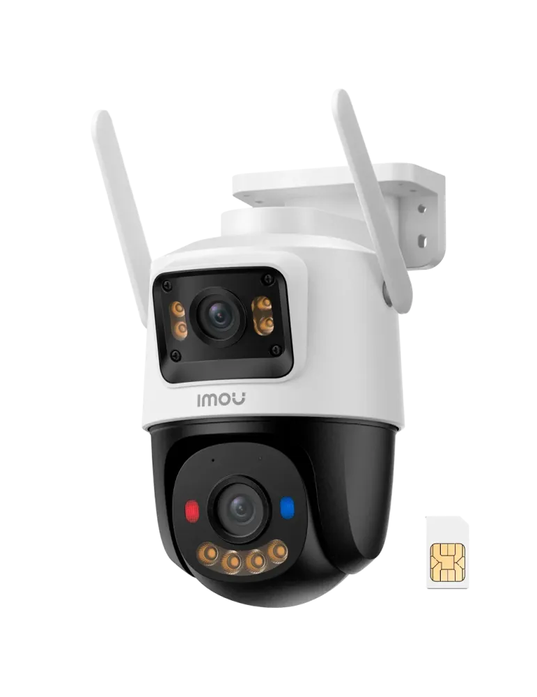 IMOU Cruiser Dual 2C 4G 3+3MP - 4G + SIM / Tarjeta SD 64GB - Lente DUA