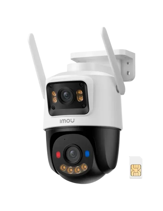 IMOU Cruiser Dual 2C 4G 3+3MP - 4G + SIM / Tarjeta SD 64GB - Lente DUA