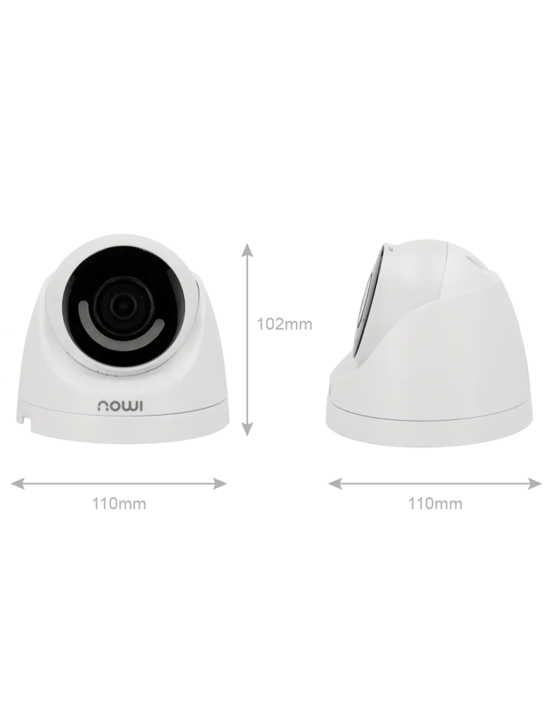 IMOU Cámara Domo Turret 2MP - WiFi 2.4 GHz - 2.8 mm / IR 30m - Audio b