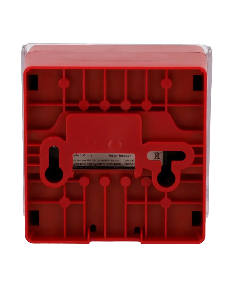 JADE BIRD Pulsador analógico Jade Bird - Rearmable, tapa de protección