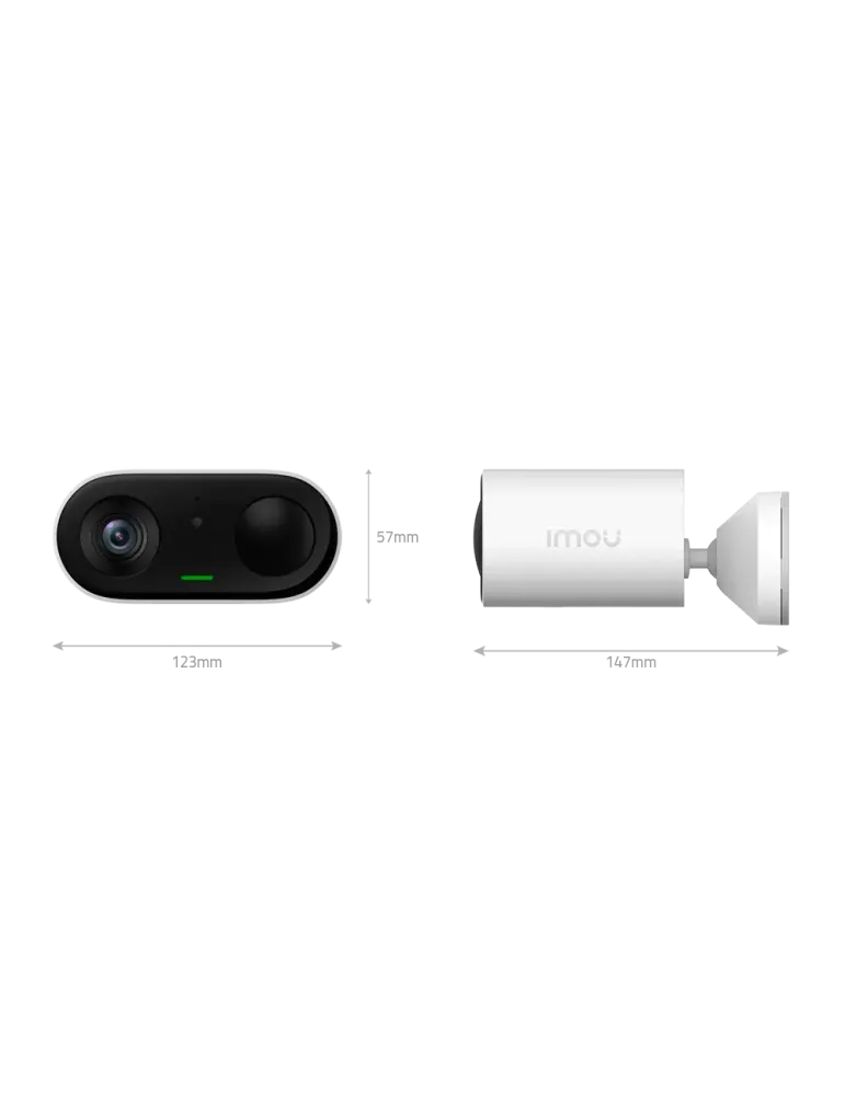 IMOU Kit Cámara a batería Cell Go 3MP - WiFi 2.4 GHz / 5000mAh / Panel