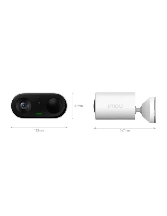 IMOU Kit Cámara a batería Cell Go 3MP - WiFi 2.4 GHz / 5000mAh / Panel