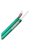 MARCA BLANCA Cable coaxial KX6 - Vídeo y alimentación - Rollo de 100 m
