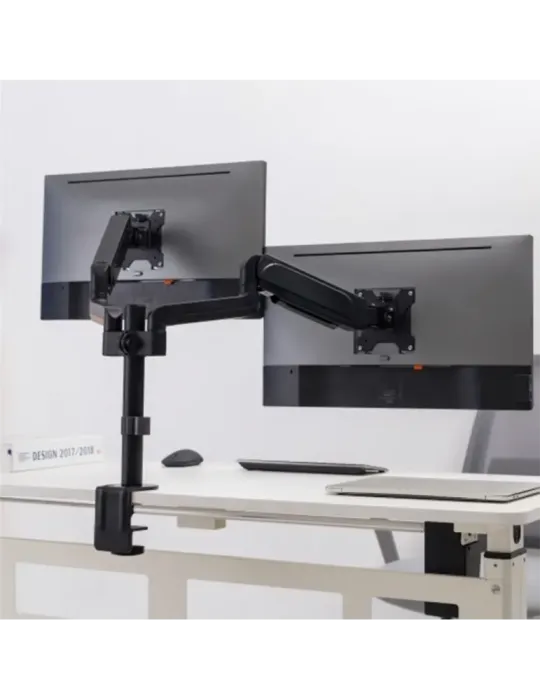 MARCA BLANCA Brazo para dos monitores - Instalación en mesa - Peso sop