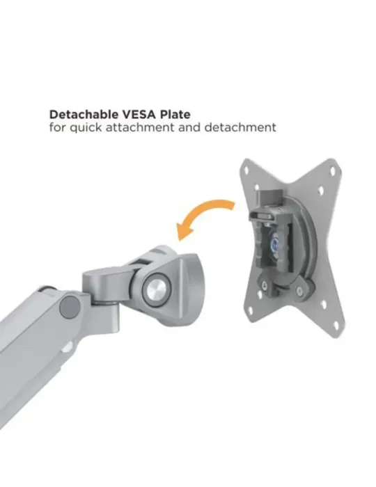 MARCA BLANCA Brazo para monitor - Instalación en mesa - Peso soportado