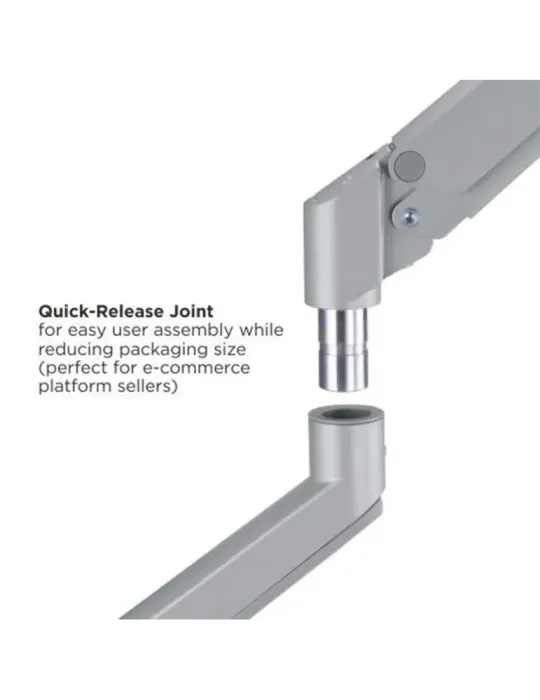 MARCA BLANCA Brazo para monitor - Instalación en mesa - Peso soportado
