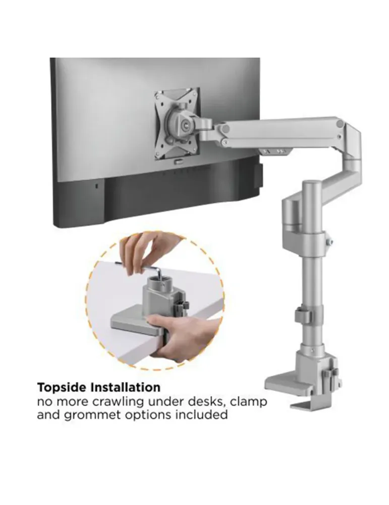 MARCA BLANCA Brazo para monitor - Instalación en mesa - Peso soportado