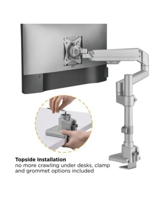 MARCA BLANCA Brazo para monitor - Instalación en mesa - Peso soportado