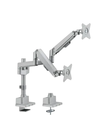 MARCA BLANCA Brazo para dos monitores - Instalación en mesa - Peso sop