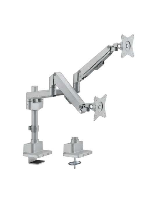 MARCA BLANCA Brazo para dos monitores - Instalación en mesa - Peso sop