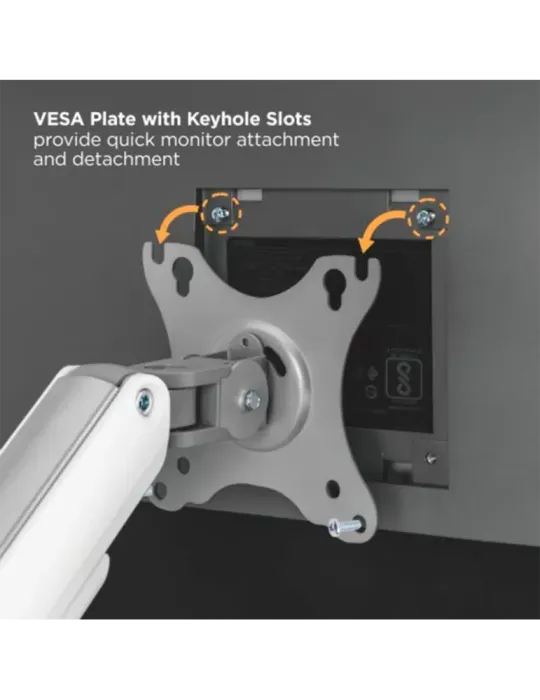 MARCA BLANCA Brazo para monitor - Instalación en mesa - Peso soportado