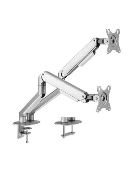 MARCA BLANCA Brazo para dos monitores - Instalación en mesa - Peso sop