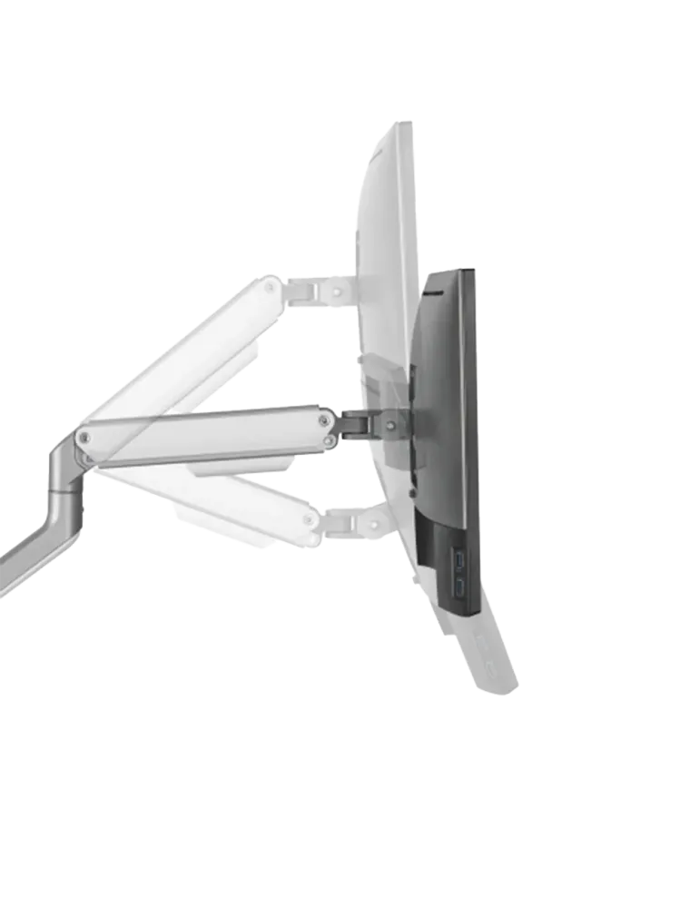 MARCA BLANCA Brazo para dos monitores - Instalación en mesa - Peso sop
