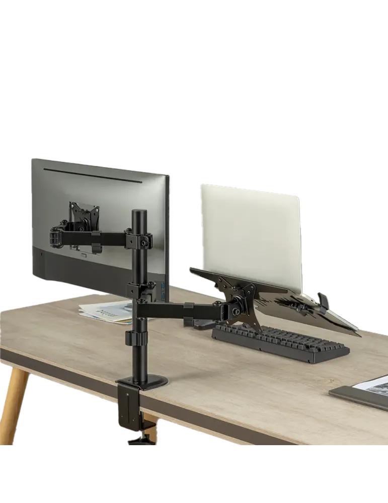 MARCA BLANCA Brazo para monitor y PC - Instalación en mesa - Peso sopo