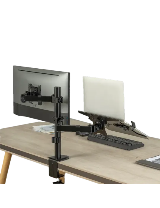 MARCA BLANCA Brazo para monitor y PC - Instalación en mesa - Peso sopo
