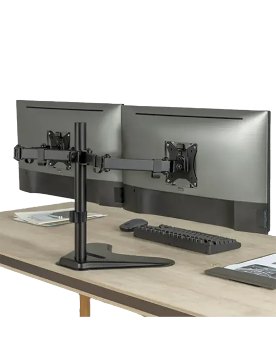 MARCA BLANCA Brazo para dos monitores - Instalación en mesa - Peso sop