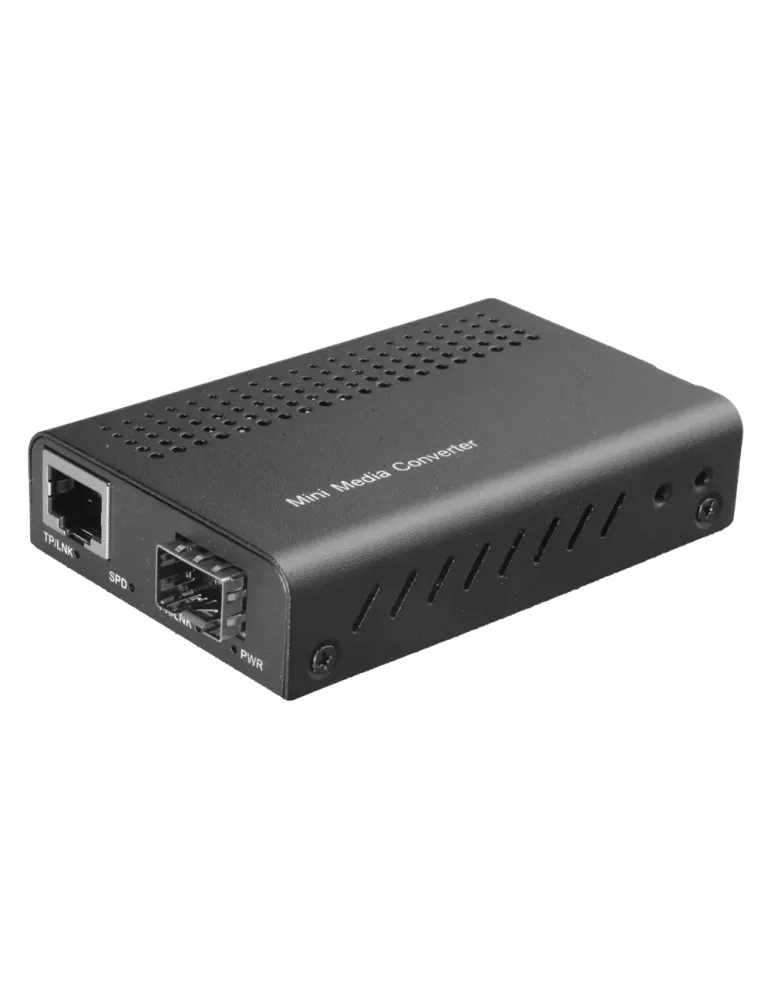 MARCA BLANCA Conversor de medios - 1x Ethernet RJ45 - 1x SFP - Fast Et