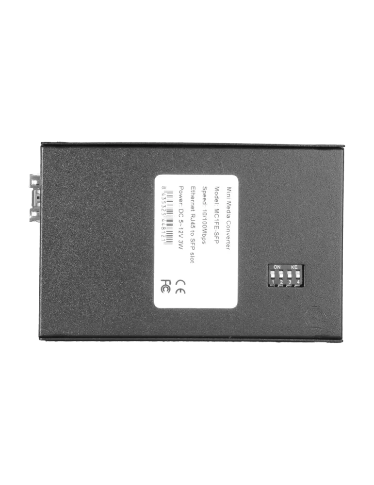MARCA BLANCA Conversor de medios - 1x Ethernet RJ45 - 1x SFP - Fast Et