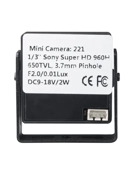 MARCA BLANCA Minicámara cableada - 1/3″ Sony© Super HAD CCD II - Resol