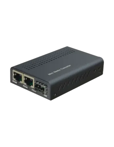 MARCA BLANCA Conversor de medios - 2x Ethernet RJ45 - 1x SFP - Gigabit