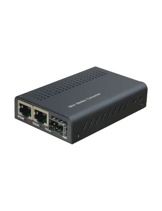 MARCA BLANCA Conversor de medios - 2x Ethernet RJ45 - 1x SFP - Gigabit