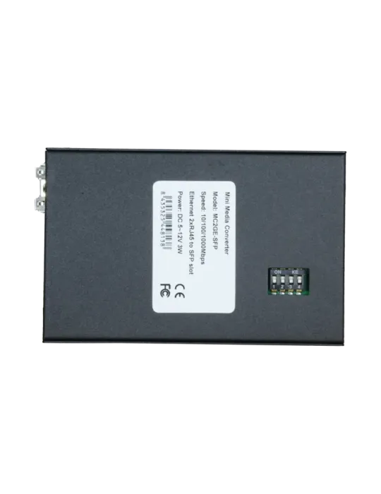 MARCA BLANCA Conversor de medios - 2x Ethernet RJ45 - 1x SFP - Gigabit