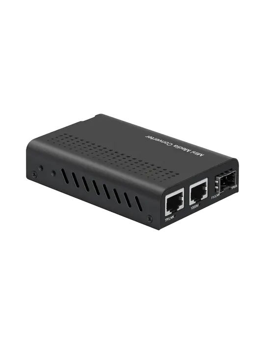 MARCA BLANCA Conversor de medios - 2x Ethernet RJ45 - 1x SFP - Gigabit