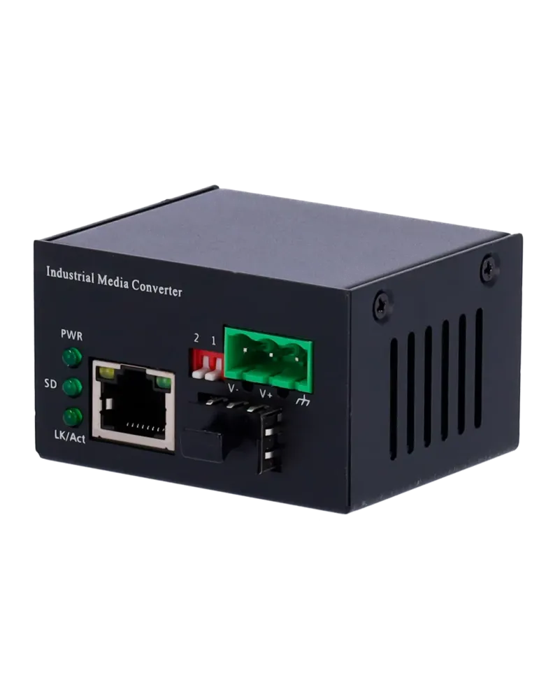 MARCA BLANCA Conversor de medios Industrial - 1x Ethernet RJ45 - 1x SF