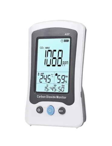 UNI-TREND Medidor de CO2, temperatura y humedad - Con alarma visual y