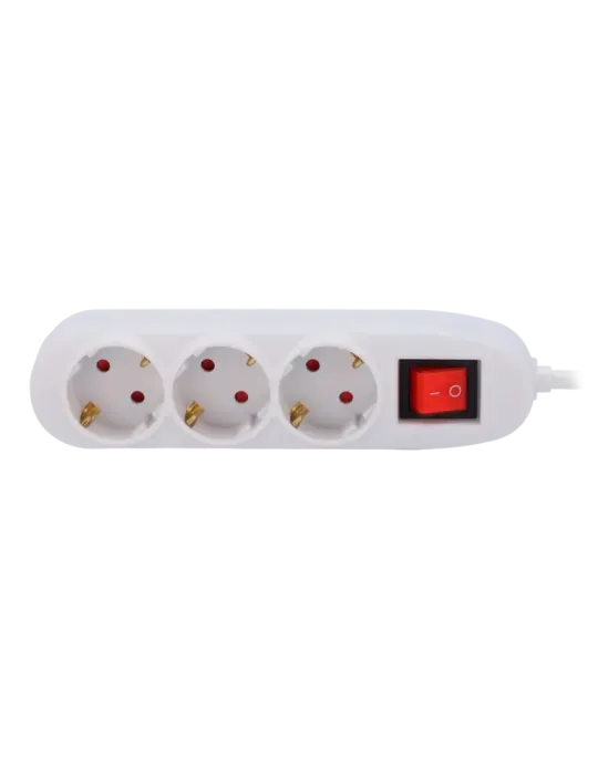 MARCA BLANCA Regleta - 3 salidas hasta 250VAC / 16 A max. - Interrupto