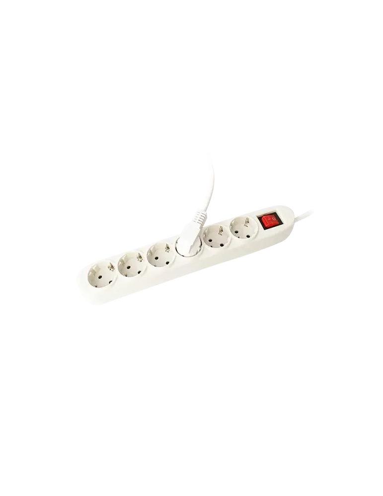 MARCA BLANCA Regleta - 6 salidas hasta 250VAC / 16 A max. - Interrupto