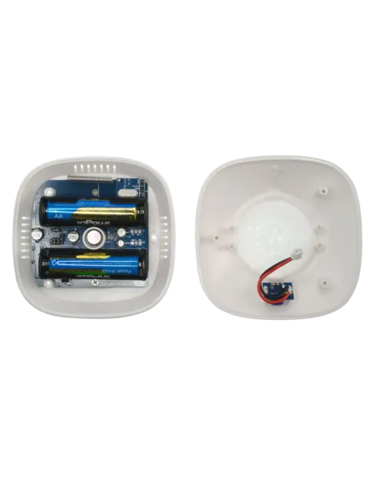CHUANGO Detector PIR para techo - Inalámbrico - Antena interna - Indic