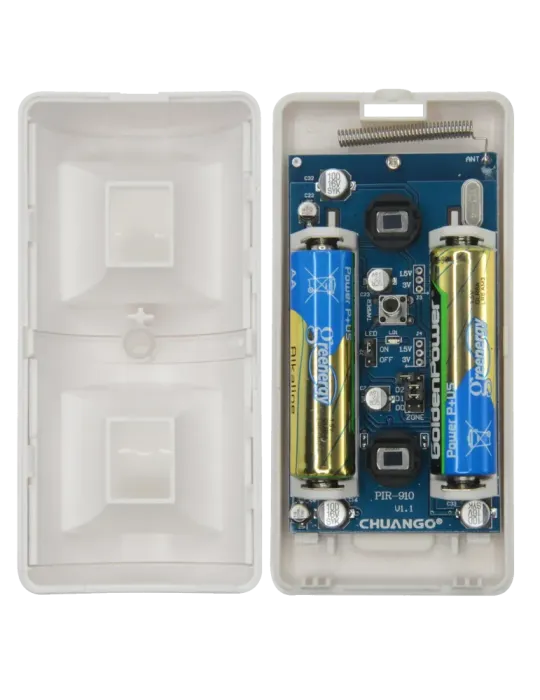 CHUANGO Detector PIR anti mascotas - Inalámbrico - Antena interna - In