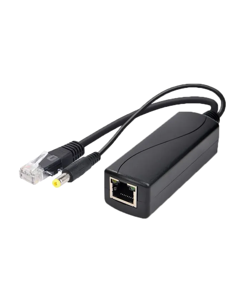 MARCA BLANCA PoE Splitter - Para cámaras IP no PoE - Entrada RJ45 (PoE