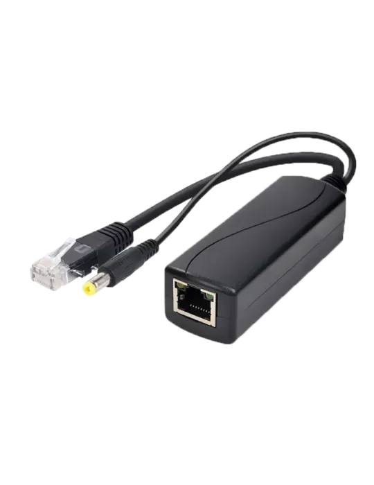MARCA BLANCA PoE Splitter - Para cámaras IP no PoE - Entrada RJ45 (PoE