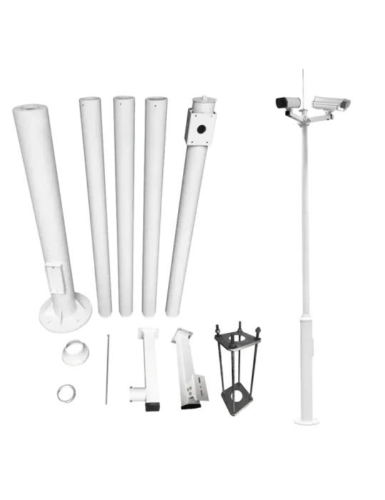 MARCA BLANCA Báculo para CCTV - 6 metros de altura - Fabricado en acer