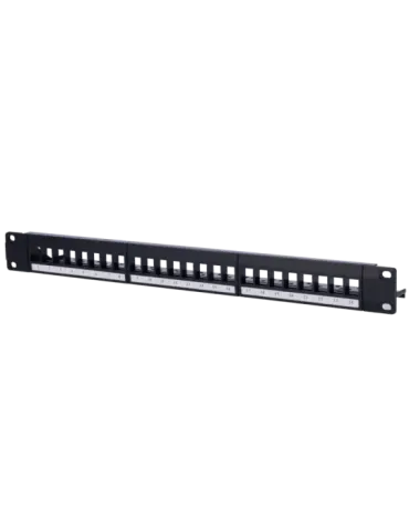 MARCA BLANCA Patch panel vacio de 24 puertos UTP/RJ45 - Formato enrack