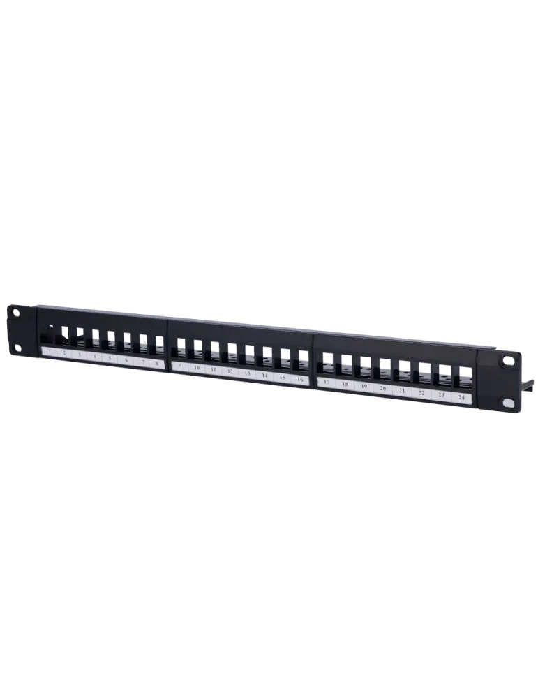 MARCA BLANCA Patch panel vacio de 24 puertos UTP/RJ45 - Formato enrack