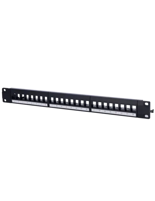 MARCA BLANCA Patch panel vacio de 24 puertos UTP/RJ45 - Formato enrack