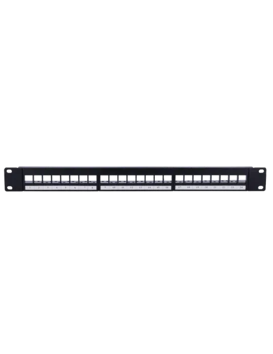 MARCA BLANCA Patch panel vacio de 24 puertos UTP/RJ45 - Formato enrack
