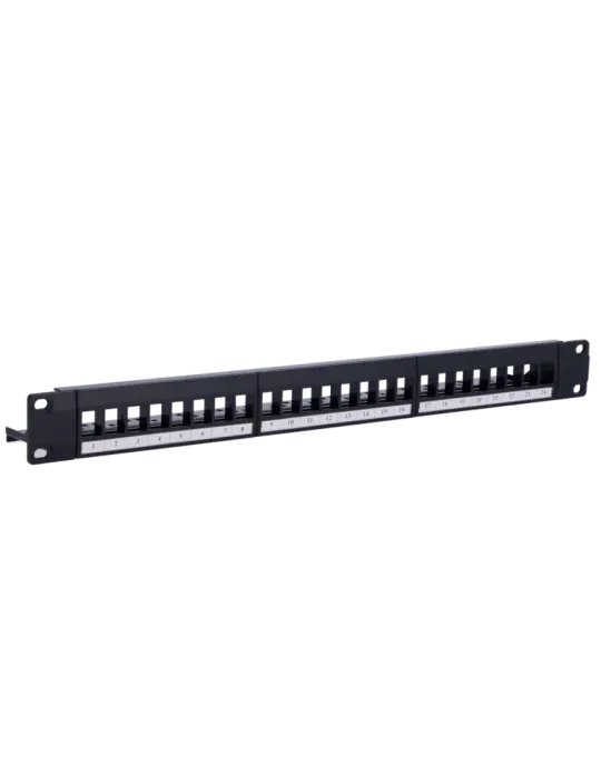 MARCA BLANCA Patch panel vacio de 24 puertos UTP/RJ45 - Formato enrack