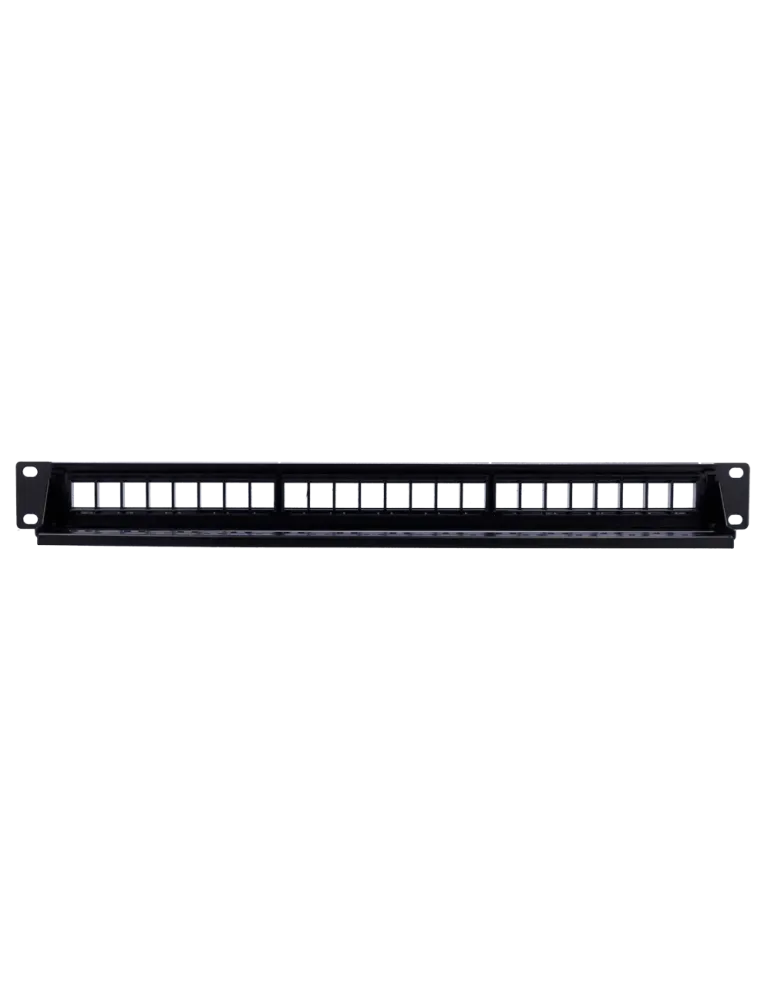 MARCA BLANCA Patch panel vacio de 24 puertos UTP/RJ45 - Formato enrack