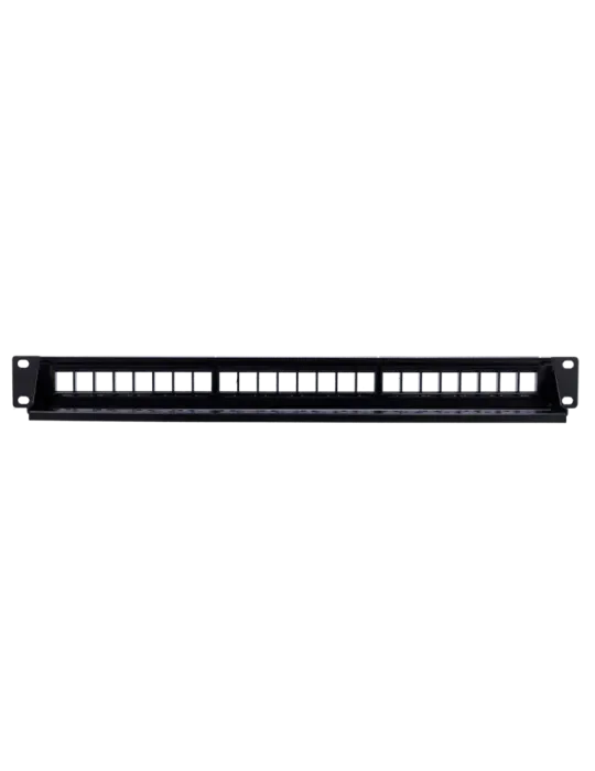 MARCA BLANCA Patch panel vacio de 24 puertos UTP/RJ45 - Formato enrack